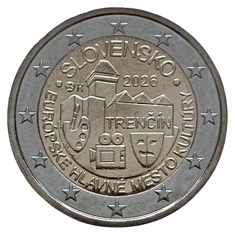 2 euros conmemorativa Trenčín, Capital Europea de la Cultura 2026